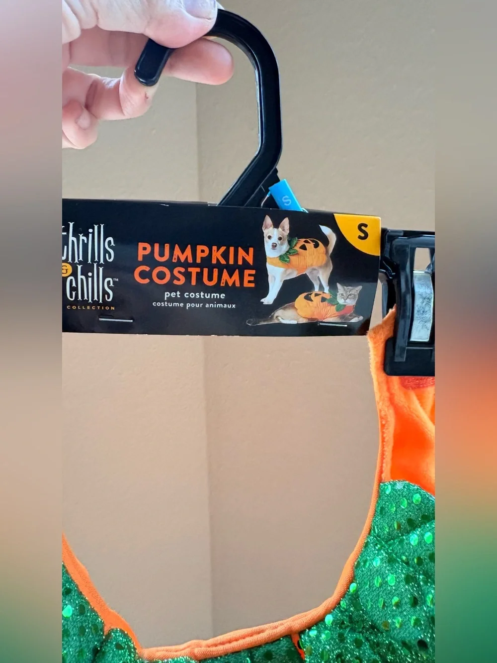 Orange Pumpkin Pet Costume